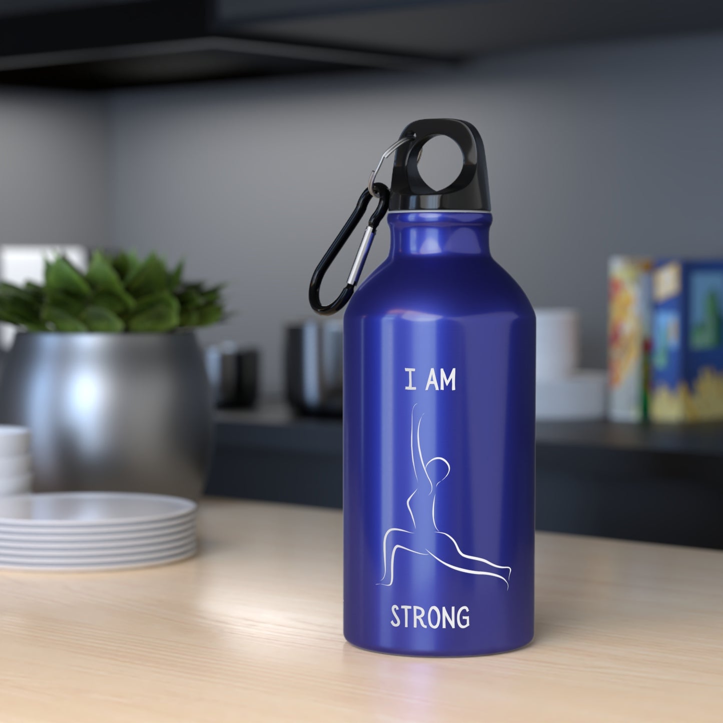 I am Strong Yoga Water Bottle