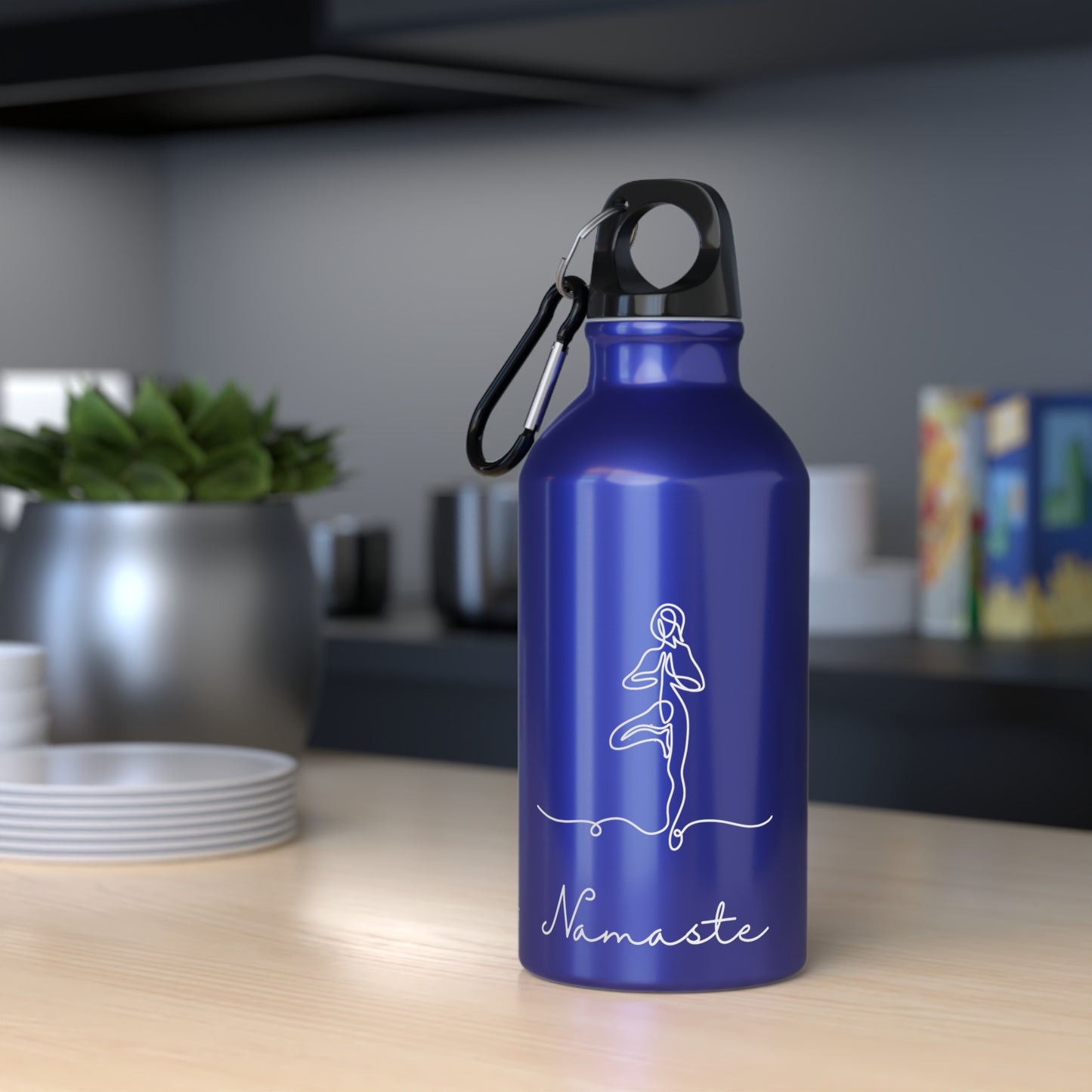 Namaste Tree Pose Yoga Water Bottle