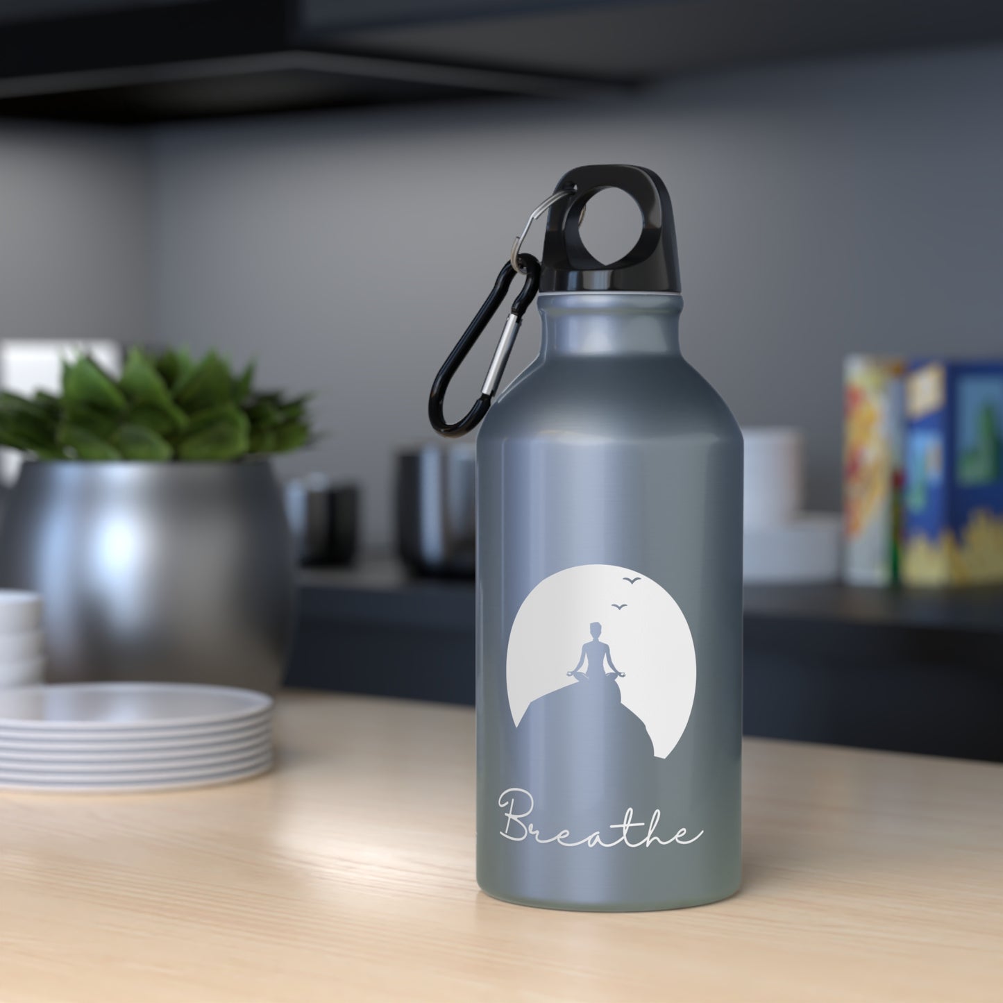 Moonlit Meditation Yoga Water Bottle