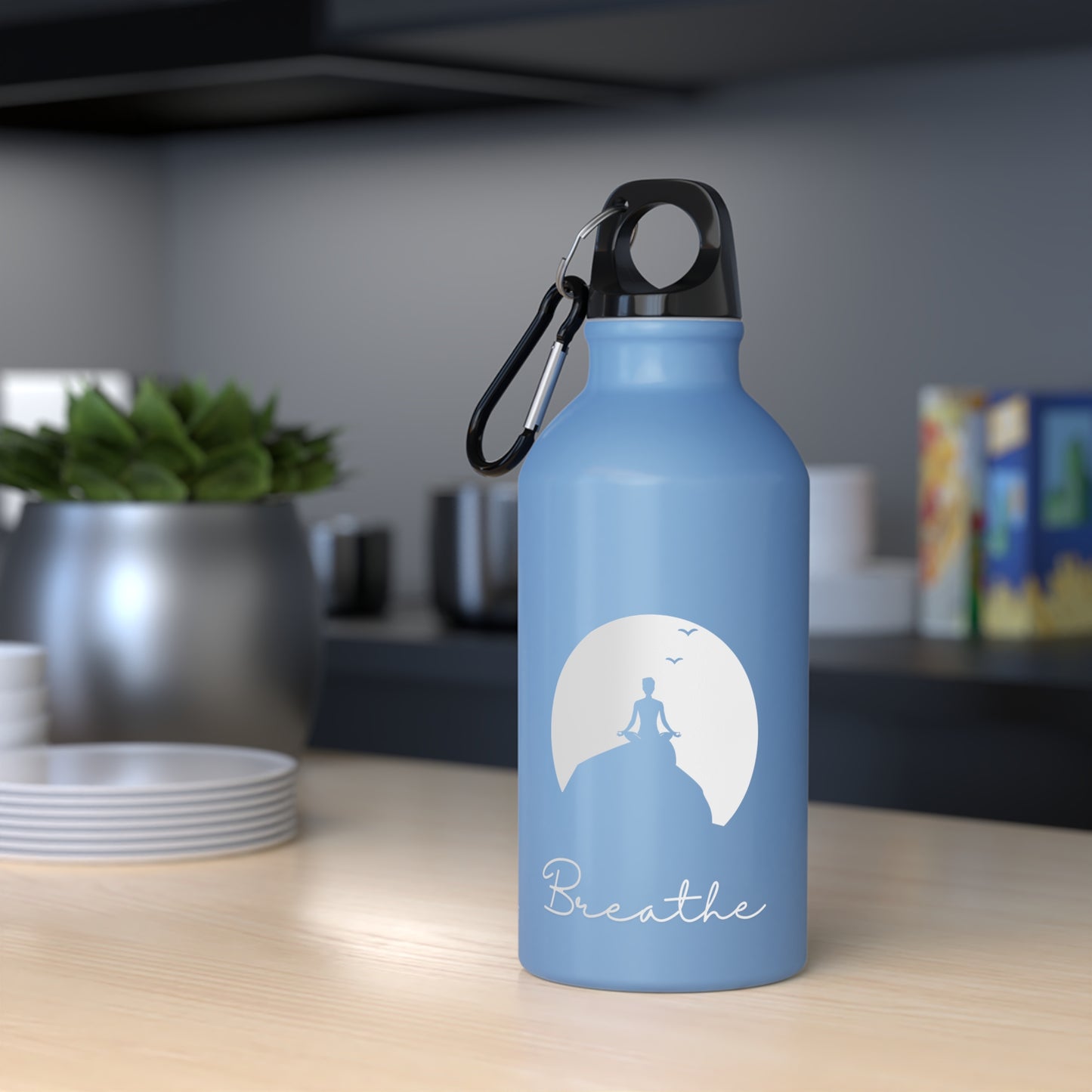 Moonlit Meditation Yoga Water Bottle