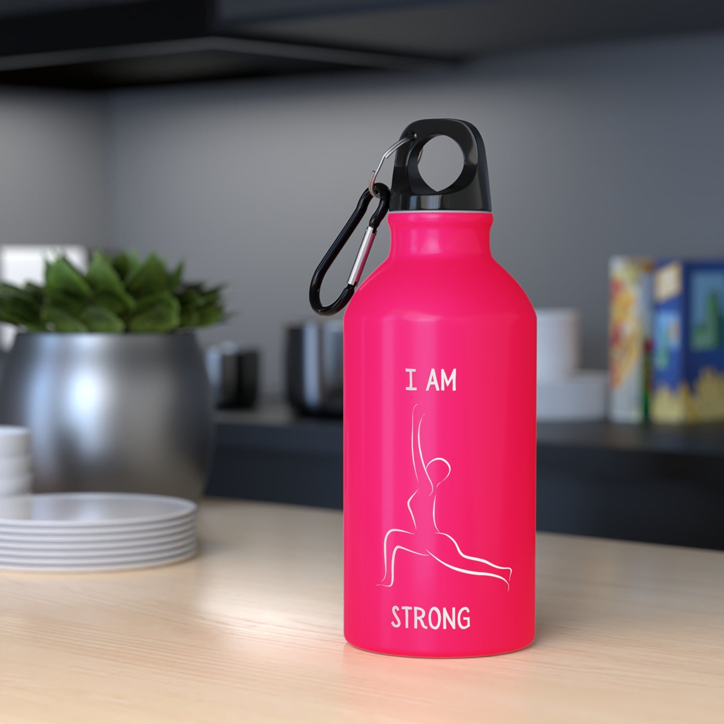 I am Strong Yoga Water Bottle