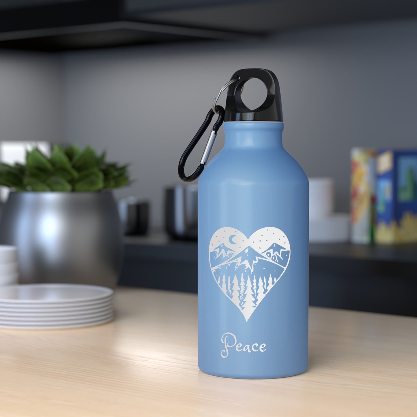 Peace in Nature Yoga Water Bottle