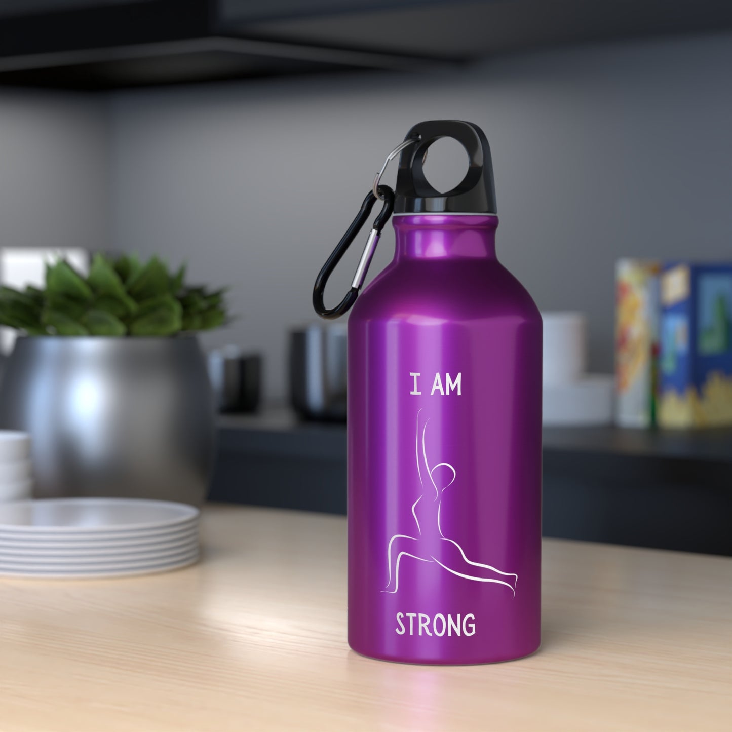 I am Strong Yoga Water Bottle