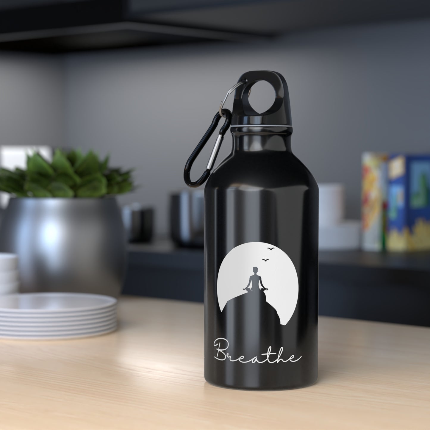 Moonlit Meditation Yoga Water Bottle