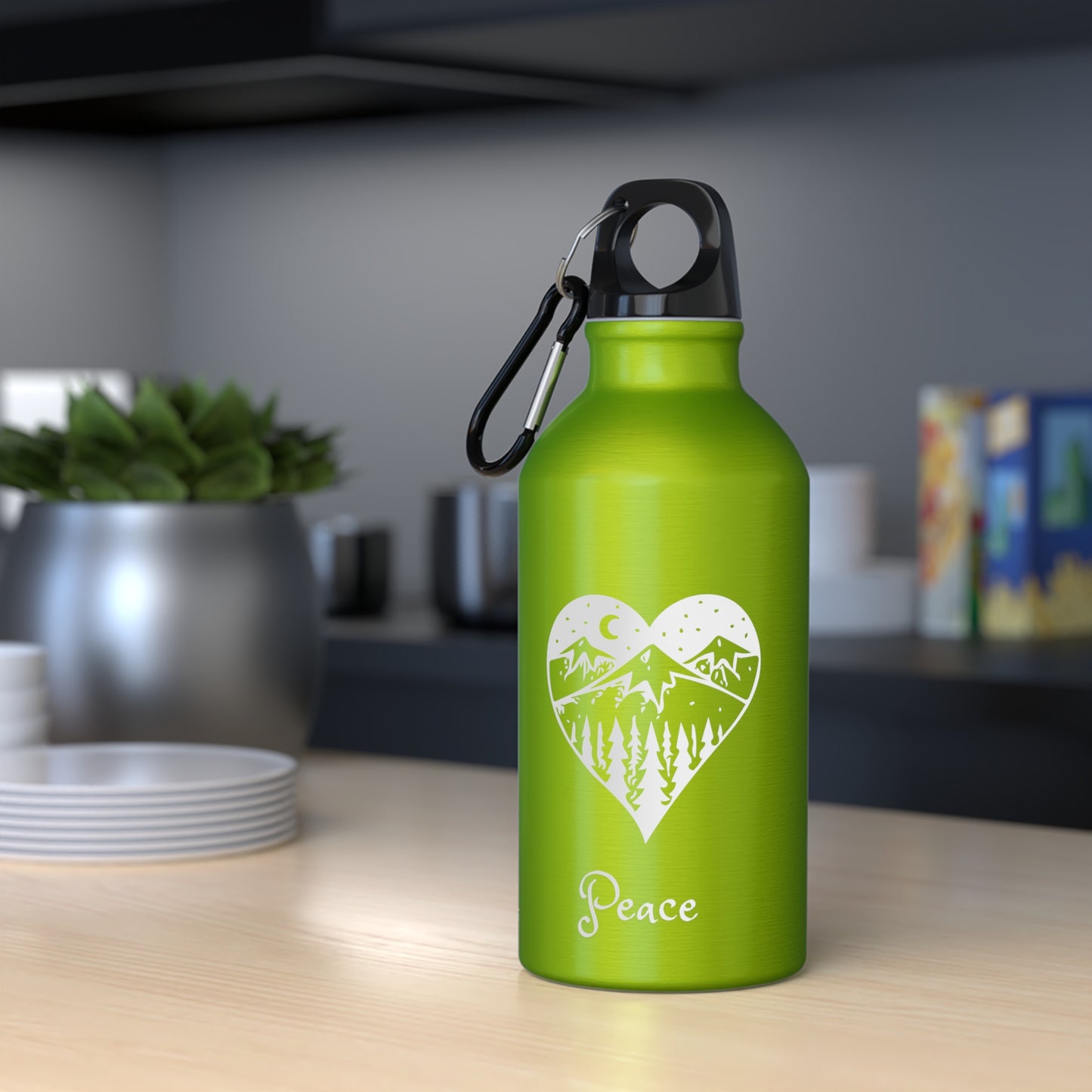 Peace in Nature Yoga Water Bottle