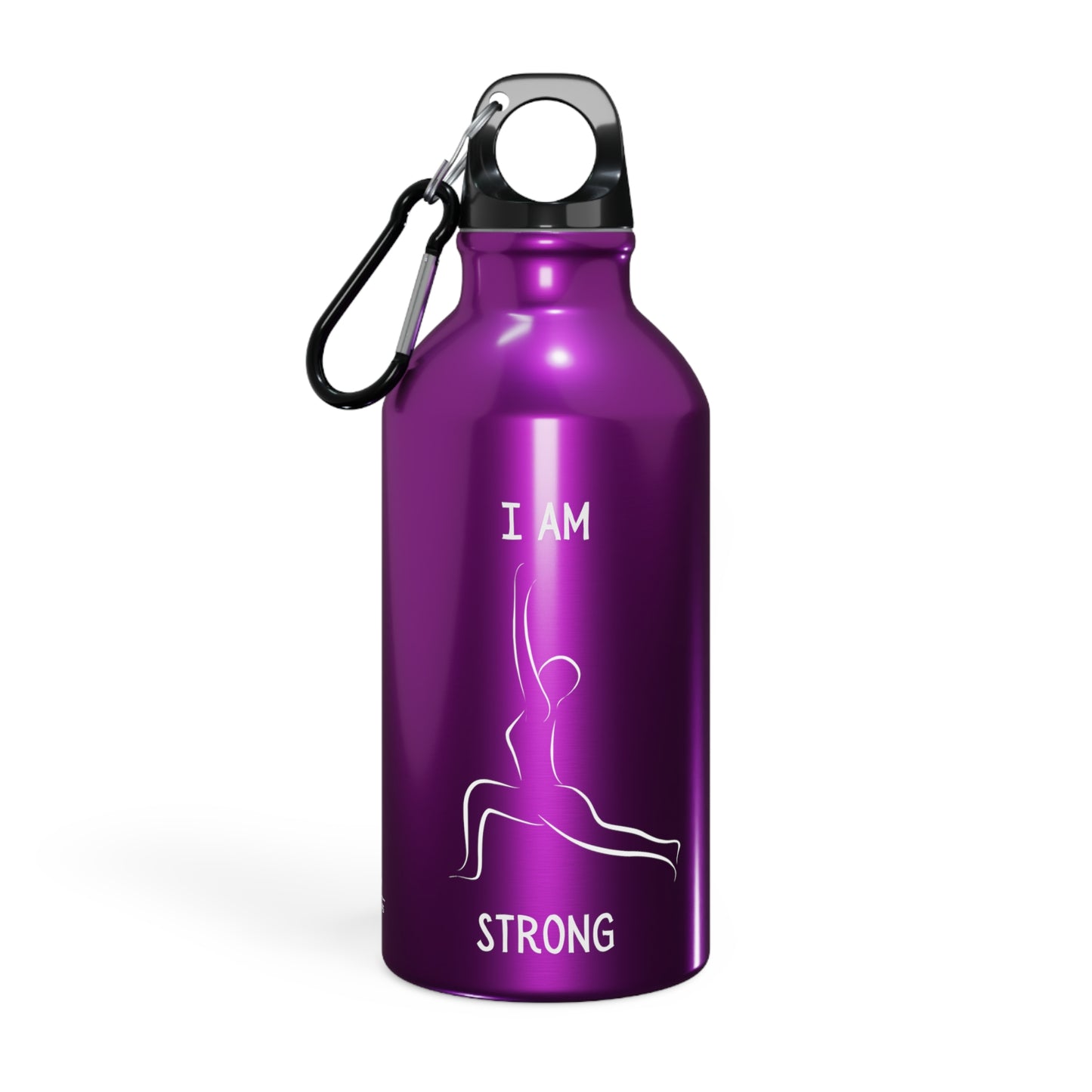 I am Strong Yoga Water Bottle