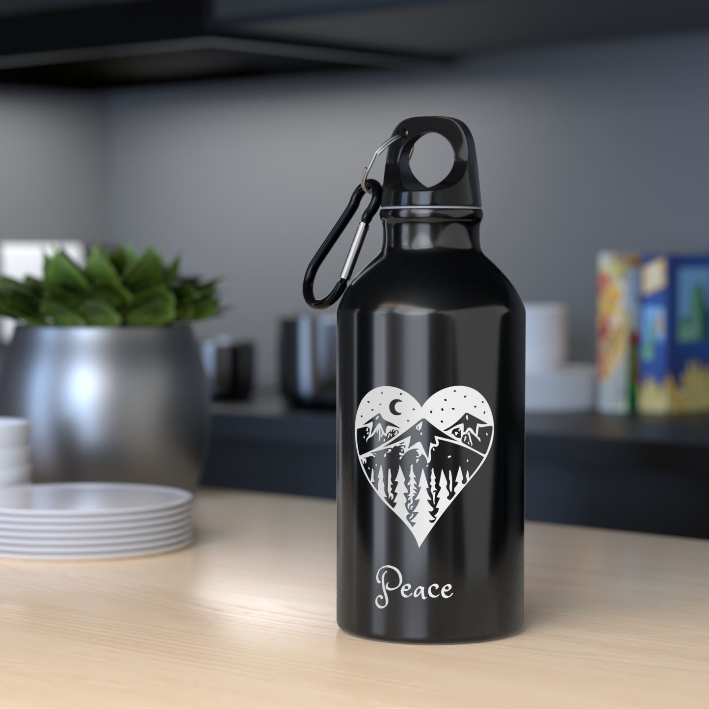 Peace in Nature Yoga Water Bottle