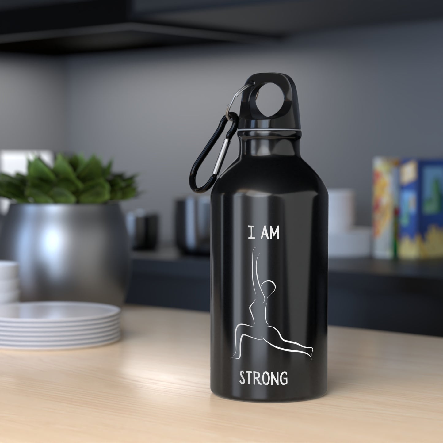 I am Strong Yoga Water Bottle